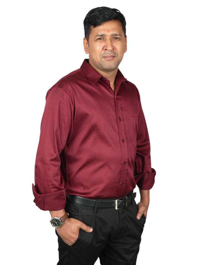 JUMP USA Men  Solid Cotton Formal Shirts