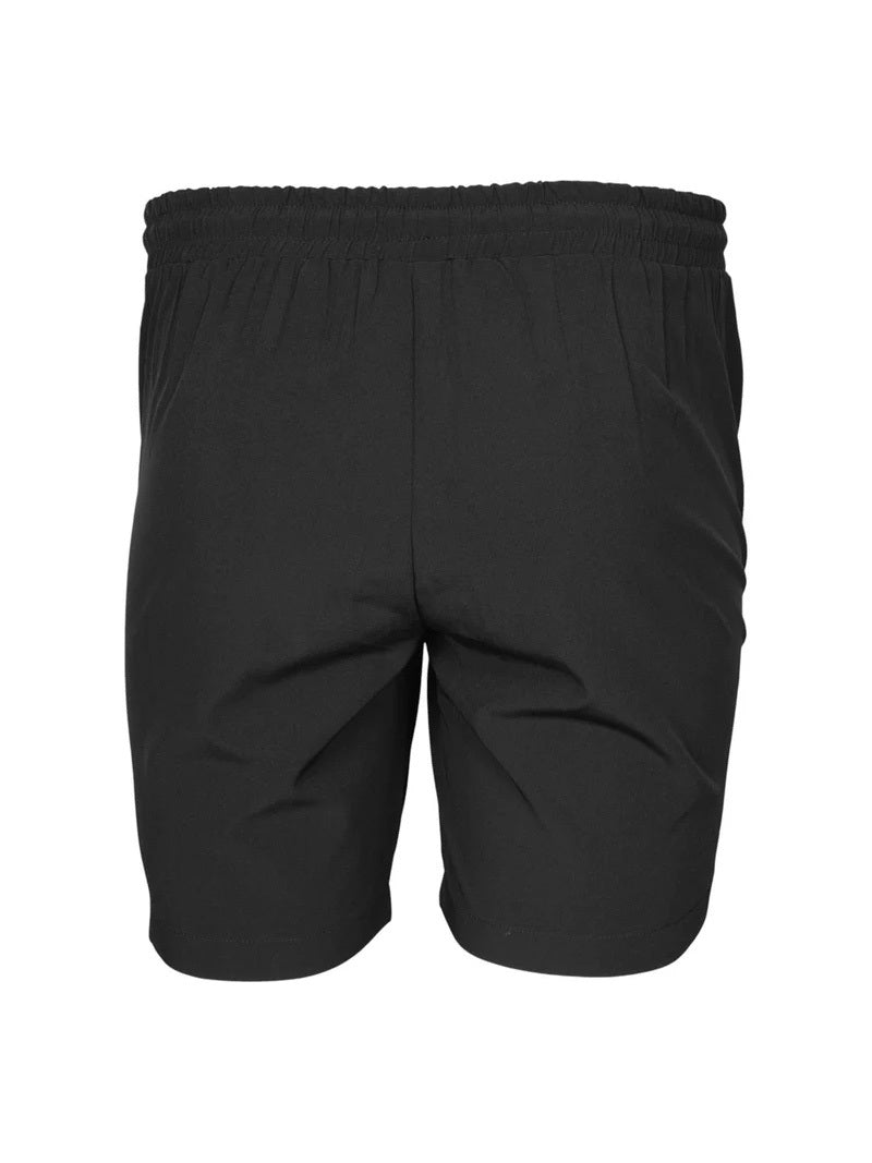 JUMP USA Men Black Solid Regular Fit Sports Shorts