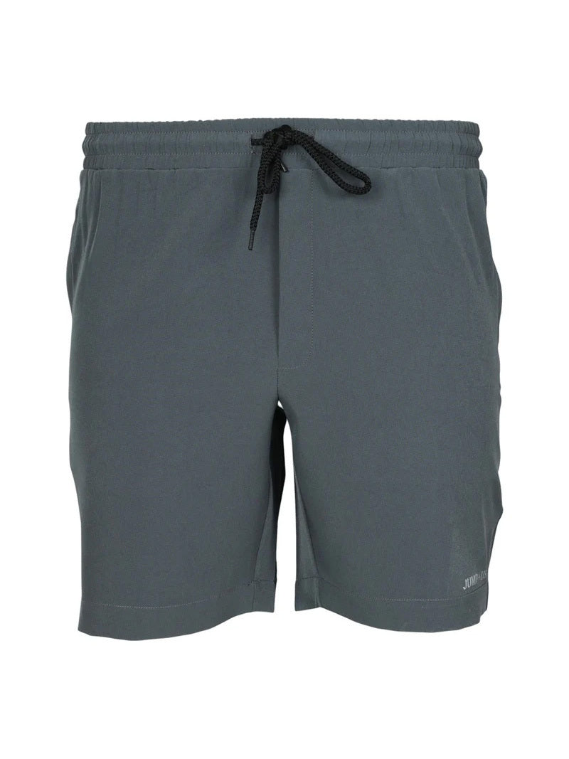 JUMP USA Men Charcoal Solid Regular Fit Sports Shorts