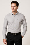 JUMP USA Mena,s Pastel Grey Regular Fit Shirt