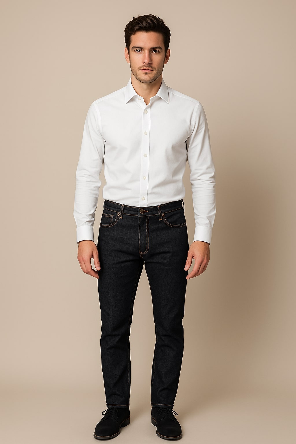JUMP USA Men Everyday Comfort Mid Rise Straight Fit Jeans