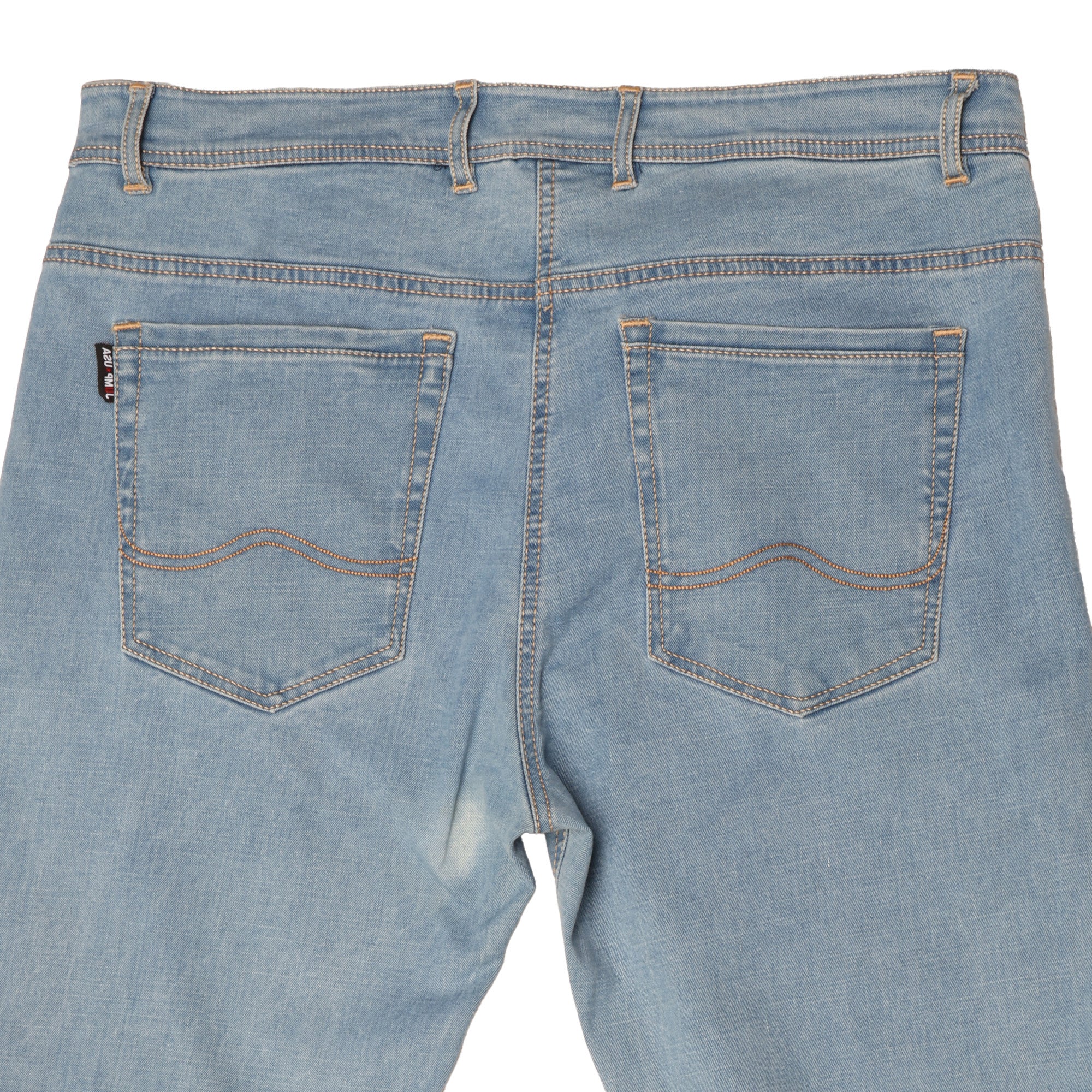JUMP USA Men Blue Relax Fit Mid-Rise Clean Look Stretchable Jeans