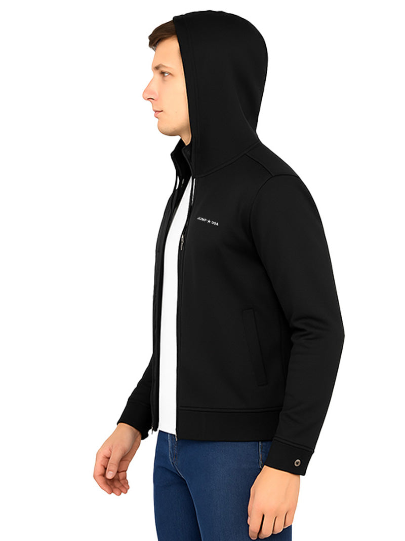JUMP USA Winter Jacket for Men – Soft Fleece & Detachable Hood