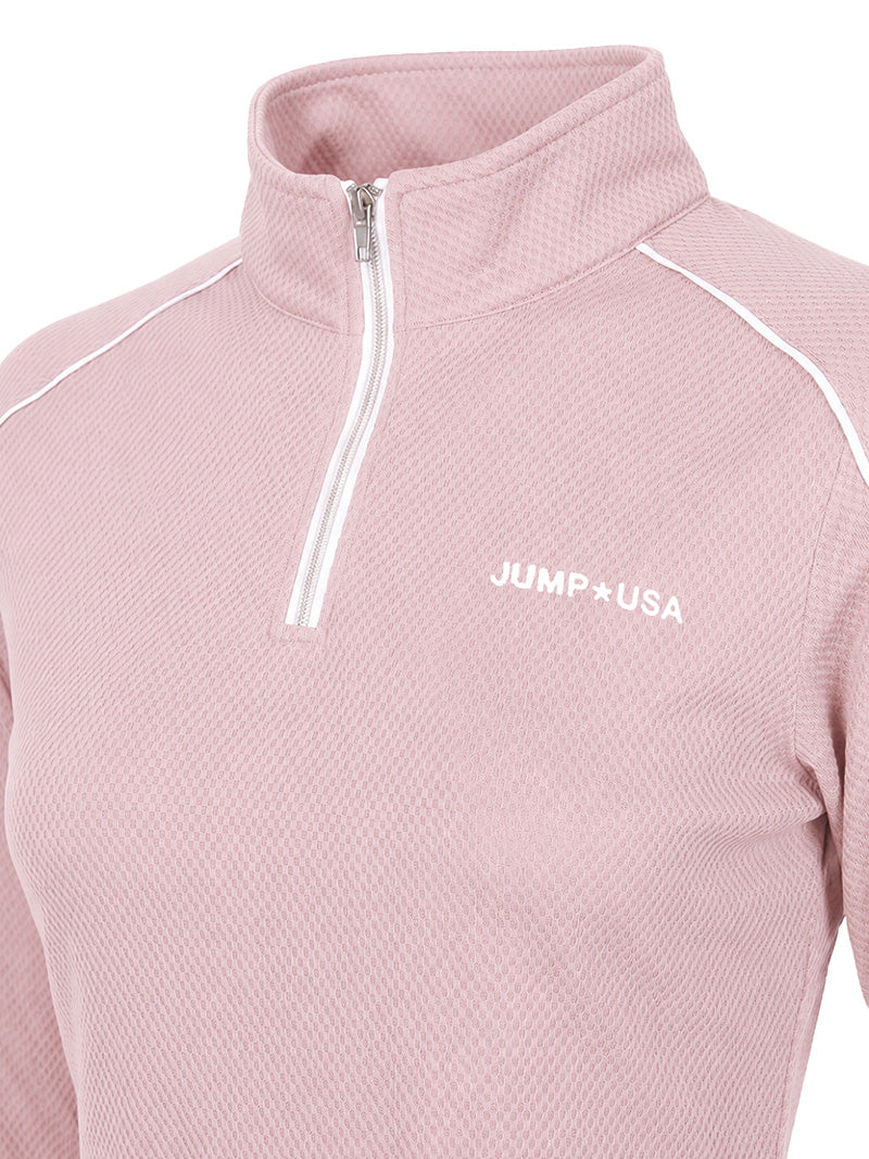 JUMP USA Ladies ActiveLine Zip T-Shirt