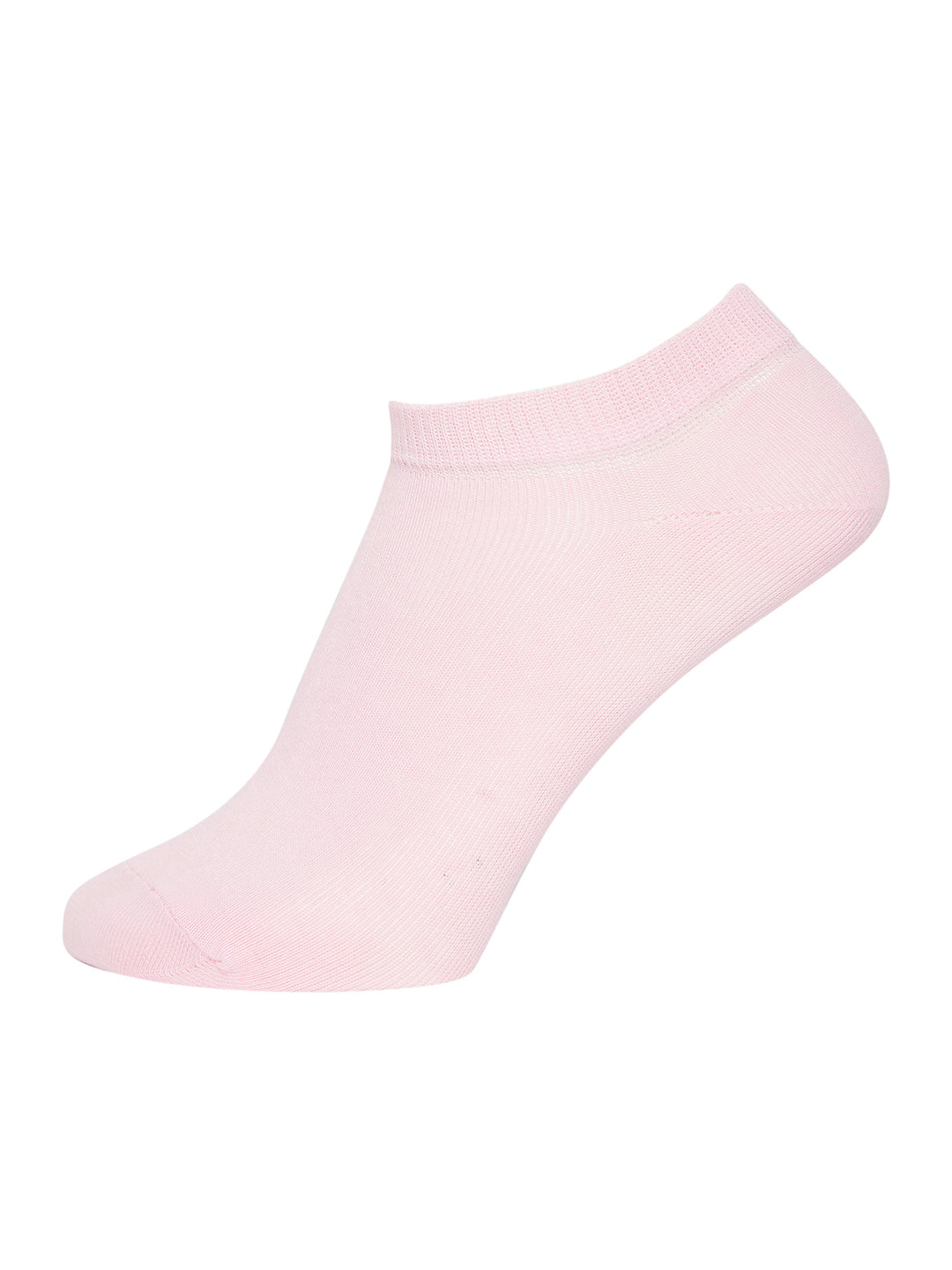 JUMP USA Women Ankle Length Pack of 3 Socks_Cream_Pink_Blue