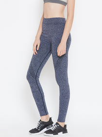 JUMP USA Women Navy Blue Solid Skinny-Fit Tights - JUMP USA