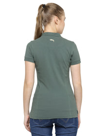 Women Plain Short Sleeves Polo T-Shirt - JUMP USA (1568780484650)