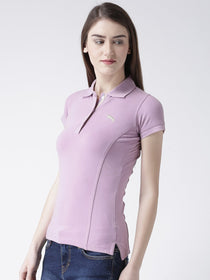 Women Plain Short Sleeves Polo T-Shirt - JUMP USA (1568780714026)