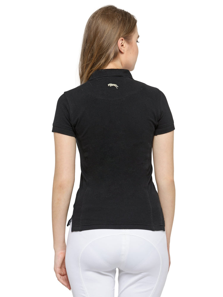 Women Plain Short Sleeves Polo T-Shirt - JUMP USA (1568780877866)