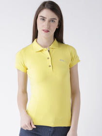 Women Plain Short Sleeves Polo T-Shirt - JUMP USA (1568781008938)