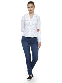 Women Fashionable Long Sleeves Polyester Shirt - JUMP USA (1568781860906)
