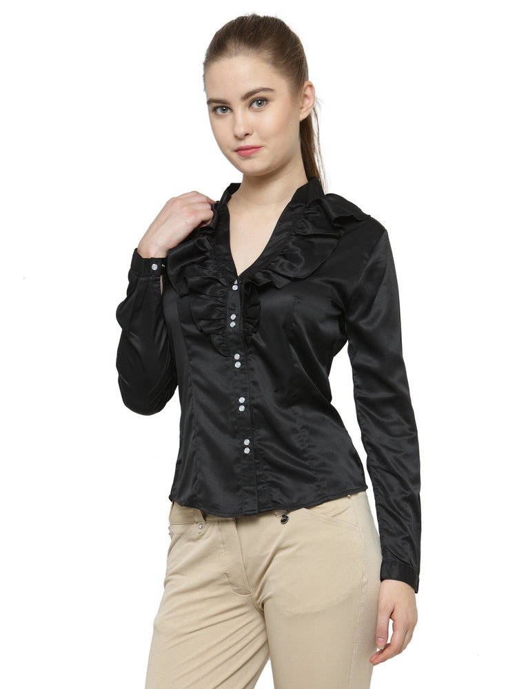 Women Fashionable Long Sleeves Polyester Shirt - JUMP USA (1568782057514)