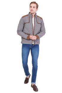 Men Full Sleeve Polyester Zipper Jacket - JUMP USA (1568782778410)