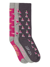 Women Pack of 3 Calf length Socks - JUMP USA