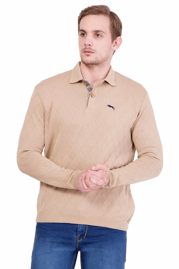 Men Full Sleeve Cotton Sweater - JUMP USA (1568792313898)