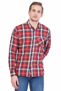 Men Full Sleeve Regular Fit Multicolor Shirt - JUMP USA (1568784973866)