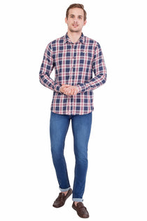 Men Full Sleeve Slim Fit Multicolor Shirt - JUMP USA (1568785399850)