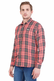Men  Relaxed Fit Check Casual Shirt - JUMP USA (1568785596458)