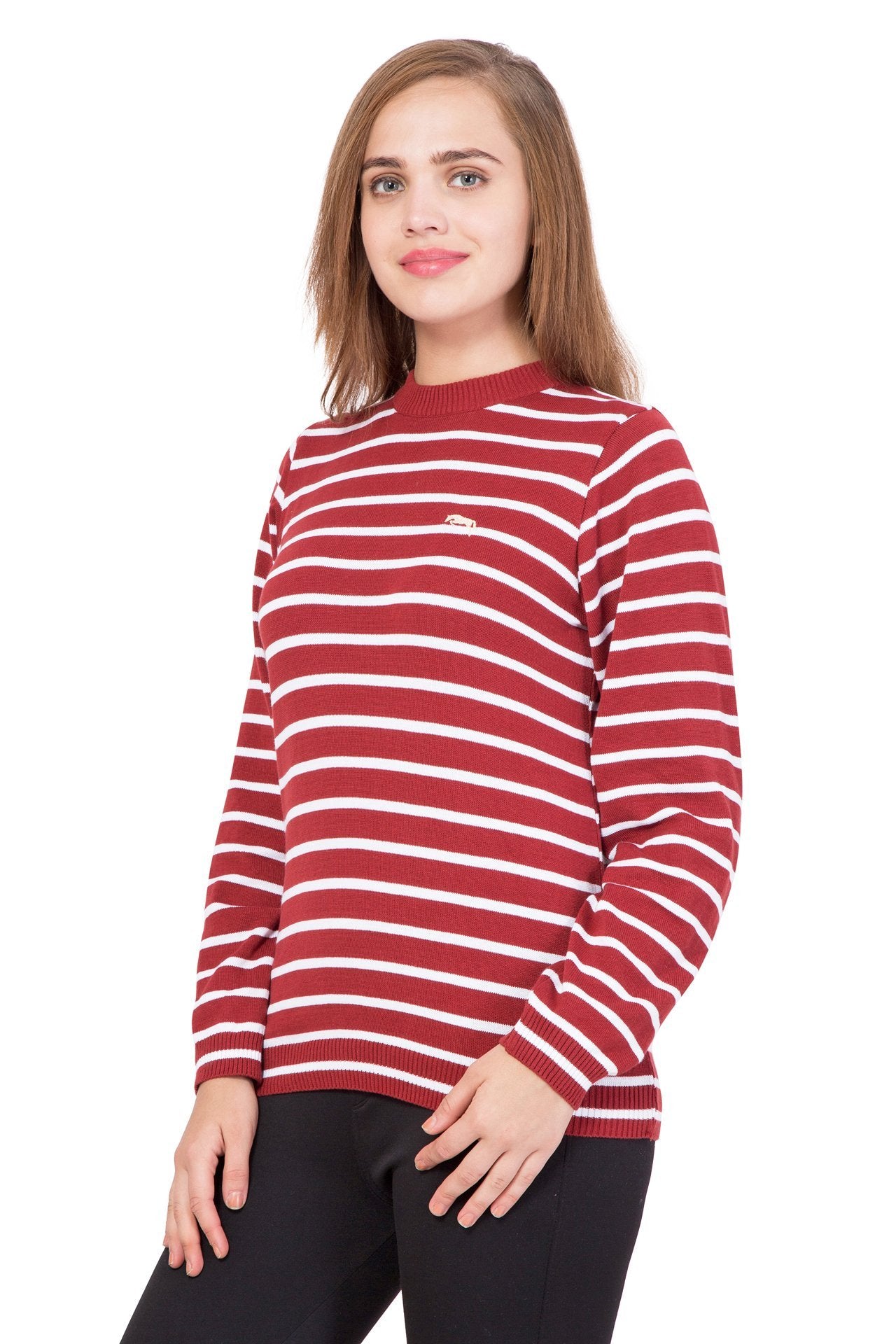 Womens Full Sleeves Cotton Casual Sweater - JUMP USA (1568785956906)