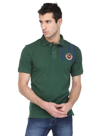 Men Hunter Green Cotton & Spandex T-Shirt - JUMP USA (1568786776106)