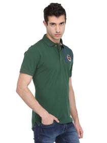 Men Hunter Green Cotton & Spandex T-Shirt - JUMP USA (1568786776106)