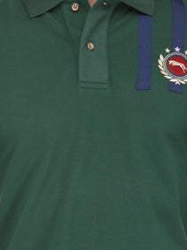 Men Hunter Green Cotton & Spandex T-Shirt - JUMP USA (1568786776106)