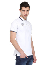 Men Ivory White Cotton & Spandex T-Shirt - JUMP USA (1568786841642)