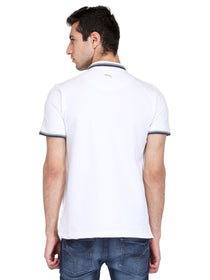 Men Ivory White Cotton & Spandex T-Shirt - JUMP USA (1568786841642)