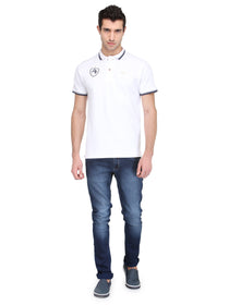Men Ivory White Cotton & Spandex T-Shirt - JUMP USA (1568786841642)