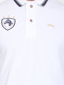 Men Ivory White Cotton & Spandex T-Shirt - JUMP USA (1568786841642)