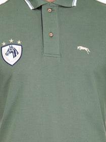 Men Green Cotton & Spandex T-Shirt - JUMP USA (1568786907178)