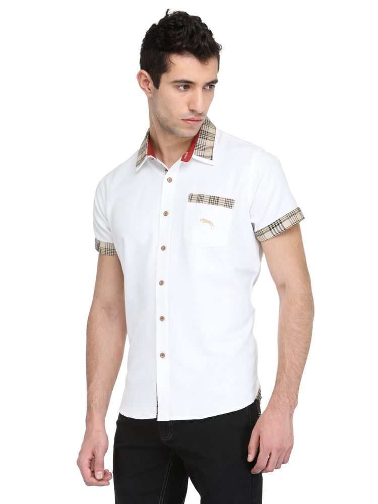 White Bamboo Cotton & Micro Polyester Shirt - JUMP USA (1568792608810)
