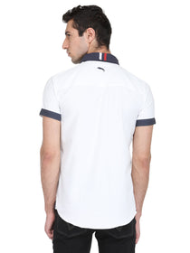 White Bamboo Cotton & Micro Polyester Shirt - JUMP USA (1568788447274)