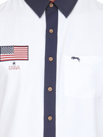 White Bamboo Cotton & Micro Polyester Shirt - JUMP USA (1568788447274)