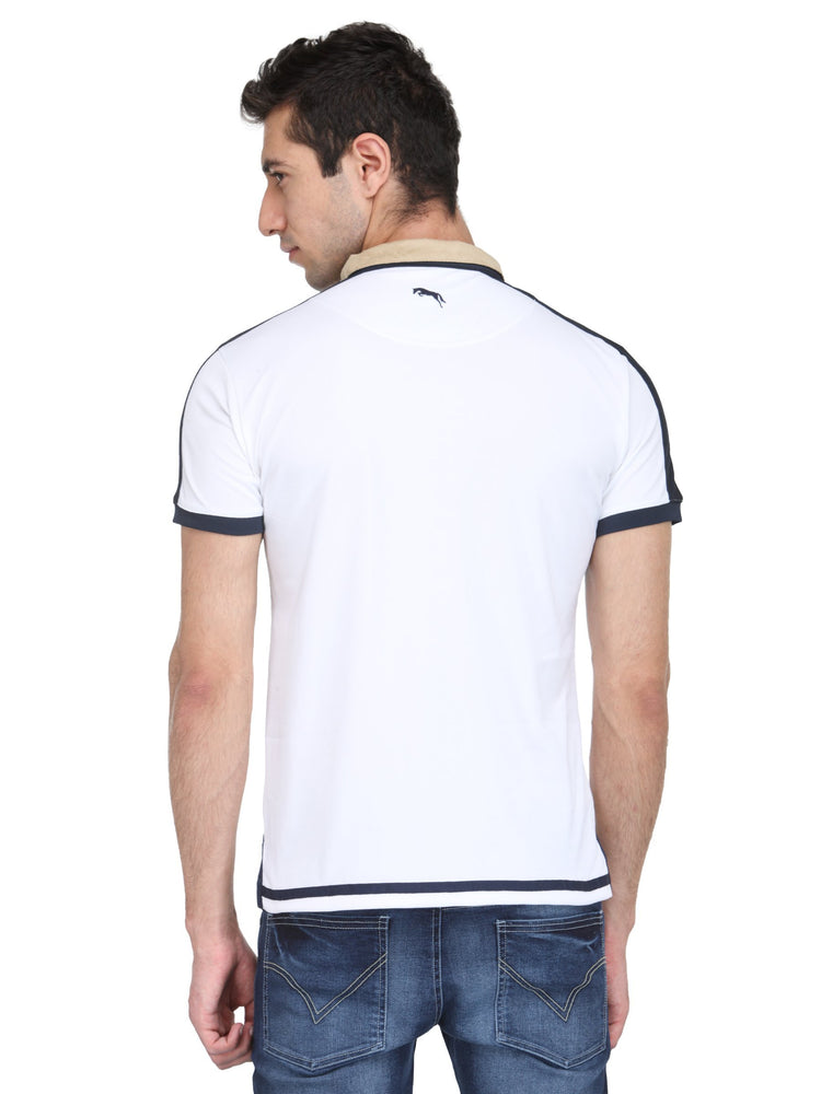 Men Navy Blue Micro Polyester T-Shirt - JUMP USA (1568788676650)