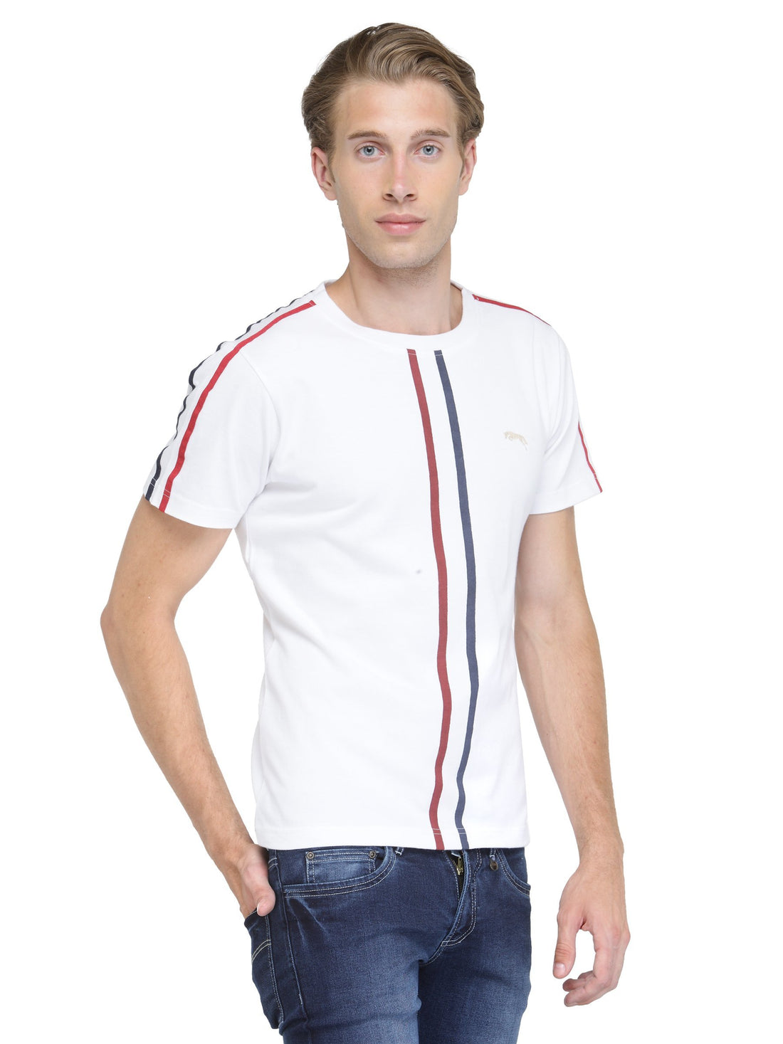 Men Short Sleeve Round Neck T-Shirt - JUMP USA (1568789397546)