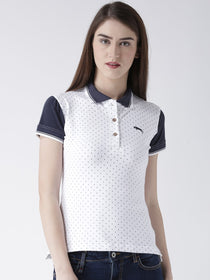 Women Short Sleeves Polo T-Shirt - JUMP USA (1568789659690)