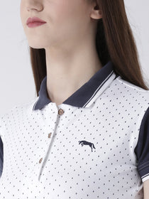 Women Short Sleeves Polo T-Shirt - JUMP USA (1568789659690)