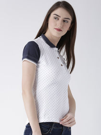 Women Short Sleeves Polo T-Shirt - JUMP USA (1568789659690)