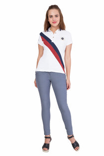 Women Short Sleeve Polo T-Shirt - JUMP USA (1568789725226)