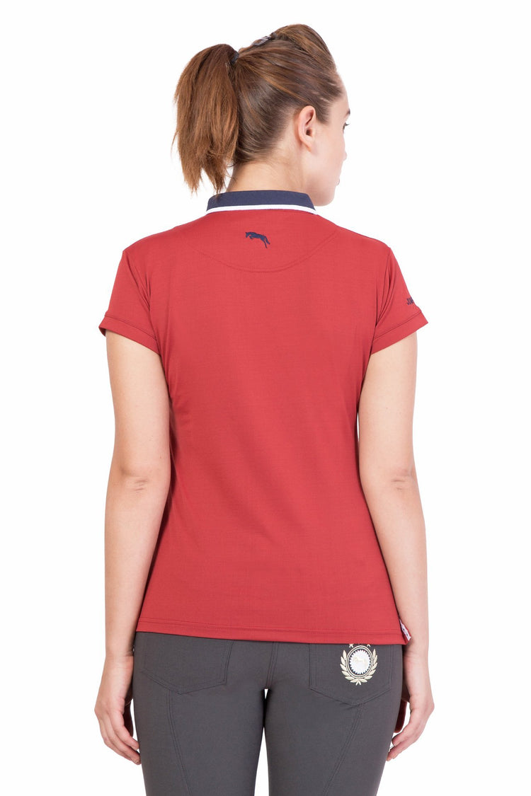 Women Short Sleeve Polo T-Shirt - JUMP USA (1568789823530)