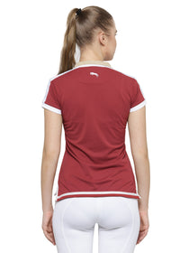 Women Red Short Sleeves T-Shirt - JUMP USA (1568789889066)