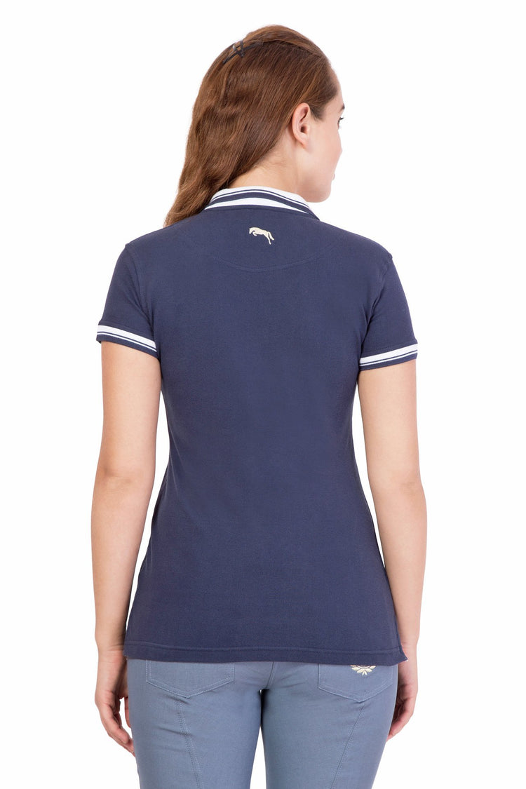 Women Short Sleeves Casual Polo T-Shirt - JUMP USA (1568790151210)