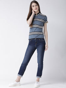 Women Cotton Short Sleeves Polo T-Shirt - JUMP USA (1568791429162)