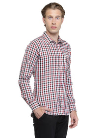 Men Slim Fit Full Sleeve Check Shirt - JUMP USA (1568792477738)