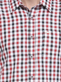 Men Slim Fit Full Sleeve Check Shirt - JUMP USA (1568792477738)