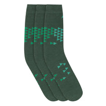 Men Pack of 3 Green Calf length Socks - JUMP USA