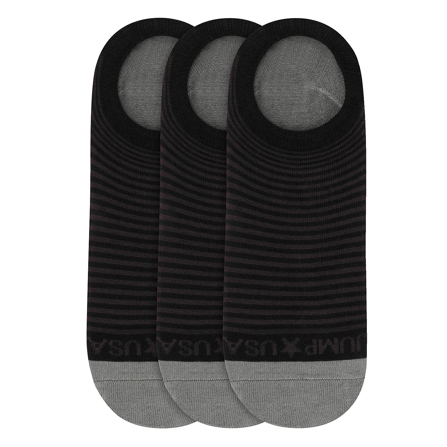 Men Pack of 3 Solid Shoeliners Socks - JUMP USA
