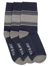 Men Pack of 3 Above Ankle Length socks - JUMP USA (1568797491242)