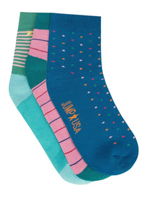 Women Pack of 3 Ankle length Socks - JUMP USA